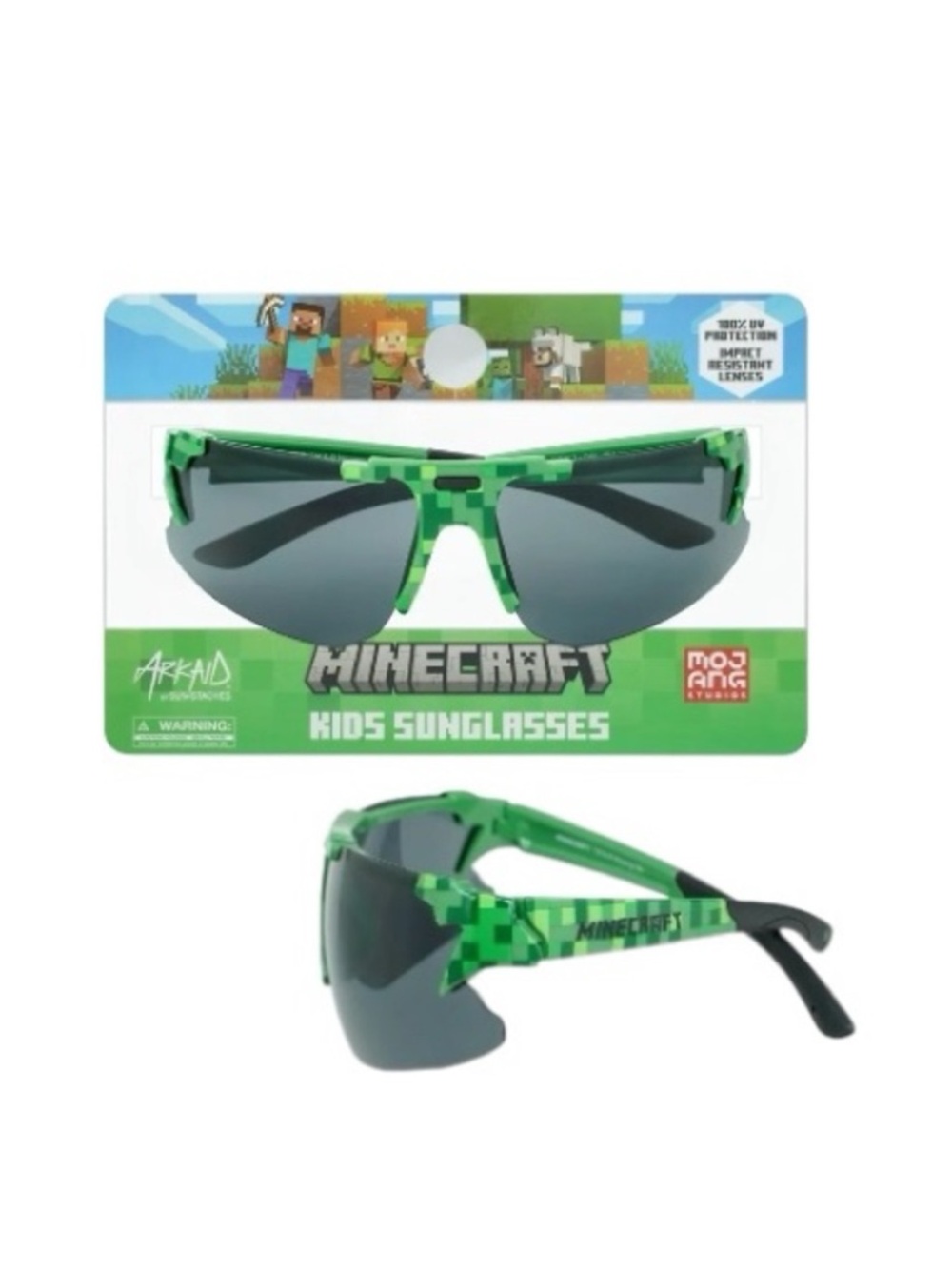 Minecraft Creepers Sports Wrap Sunglasses
